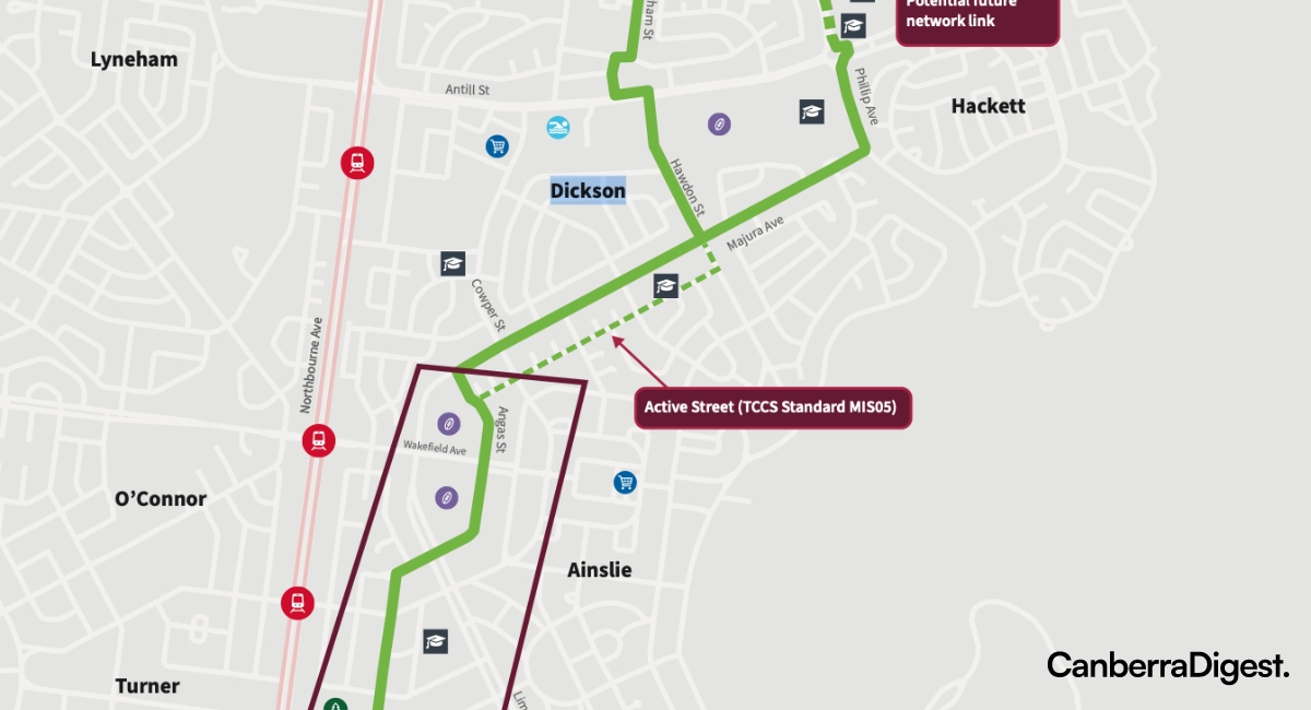 The garden city cycle route is coming soon to Canberra